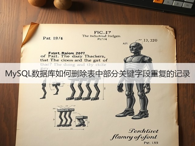 MySQL数据库如何删除表中部分关键字段重复的记录(图1)