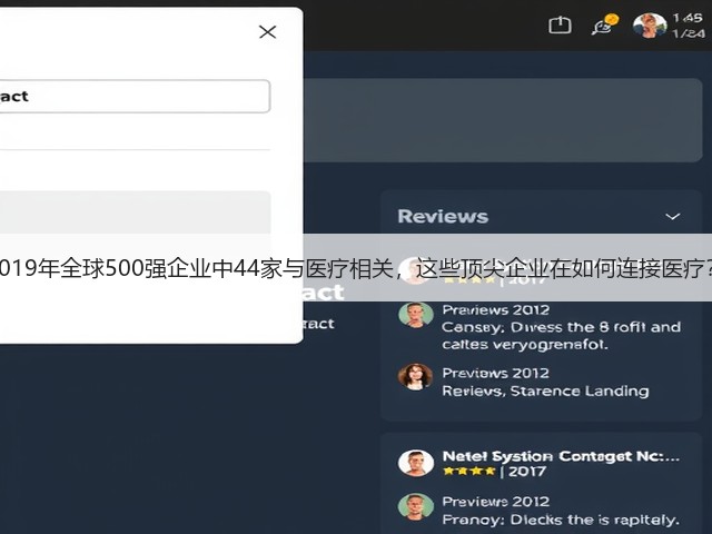 2019年全球500强企业中44家与医疗相关，这些顶尖企业在如何连接医疗？(图1)