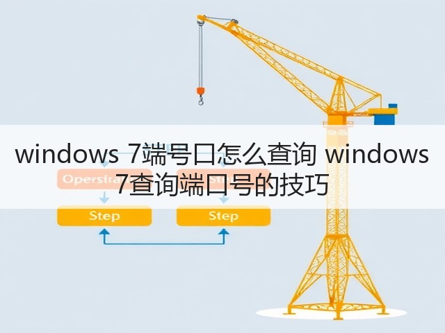 windows 7端号口怎么查询 windows 7查询端口号的技巧(图2)
