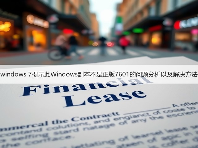 windows 7提示此Windows副本不是正版7601的问题分析以及解决方法(图2) windows 7提示此Windows副本不是正版7601的问题分析以及解决方法(图2)