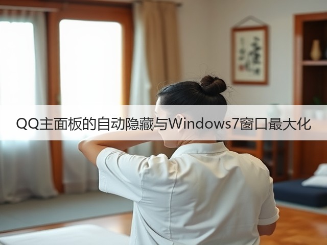 QQ主面板的自动隐藏与Windows7窗口最大化(图2) QQ主面板的自动隐藏与Windows7窗口最大化(图2)