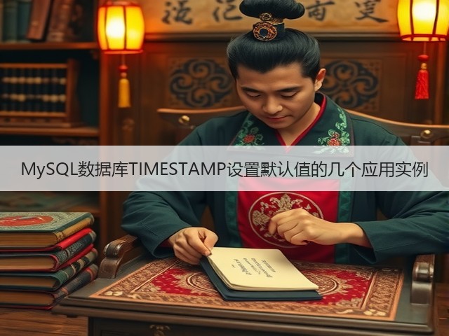MySQL数据库TIMESTAMP设置默认值的几个应用实例(图3) MySQL数据库TIMESTAMP设置默认值的几个应用实例(图3)