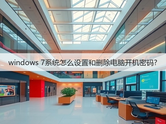 windows 7系统怎么设置和删除电脑开机密码?(图1)