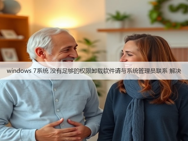 windows 7系统 没有足够的权限卸载软件请与系统管理员联系 解决(图1) windows 7系统 没有足够的权限卸载软件请与系统管理员联系 解决(图1)