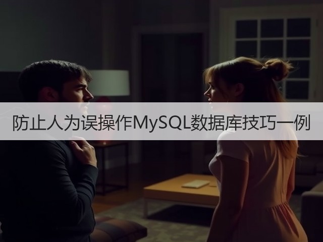 防止人为误操作MySQL数据库技巧一例(图2)