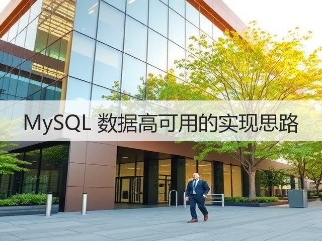 MySQL 数据高可用的实现思路(图3) MySQL 数据高可用的实现思路(图3)