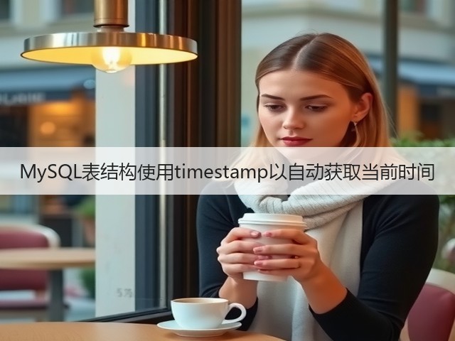 MySQL表结构使用timestamp以自动获取当前时间(图1) MySQL表结构使用timestamp以自动获取当前时间(图1)