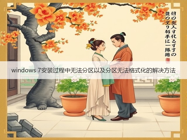windows 7安装过程中无法分区以及分区无法格式化的解决方法(图1) windows 7安装过程中无法分区以及分区无法格式化的解决方法(图1)
