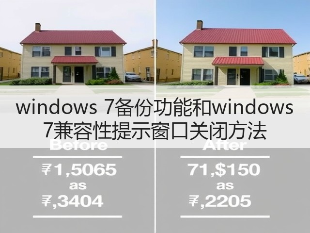 windows 7备份功能和windows 7兼容性提示窗口关闭方法(图1) windows 7备份功能和windows 7兼容性提示窗口关闭方法(图1)