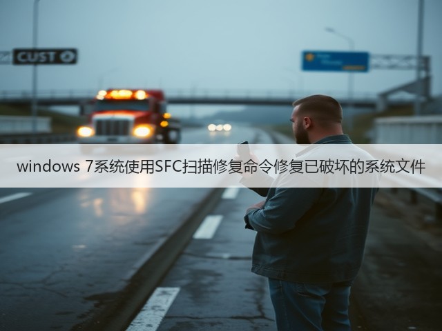 windows 7系统使用SFC扫描修复命令修复已破坏的系统文件(图1)