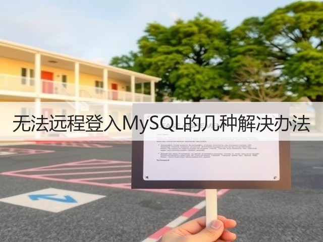无法远程登入MySQL的几种解决办法(图1) 无法远程登入MySQL的几种解决办法(图1)