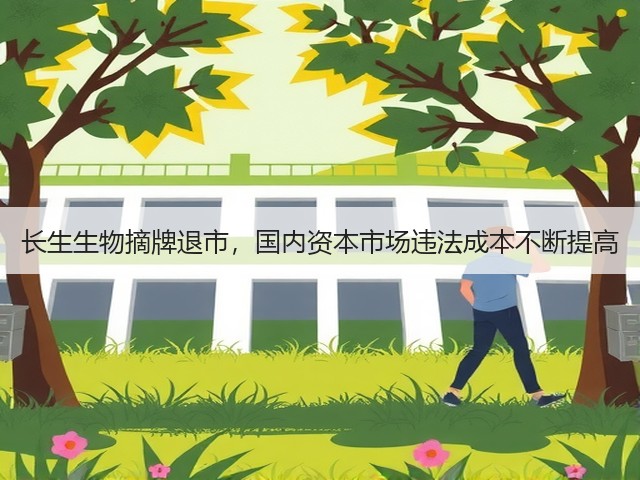 长生生物摘牌退市,国内资本市场违法成本不断提高(图1) 长生生物摘牌退市,国内资本市场违法成本不断提高(图1)