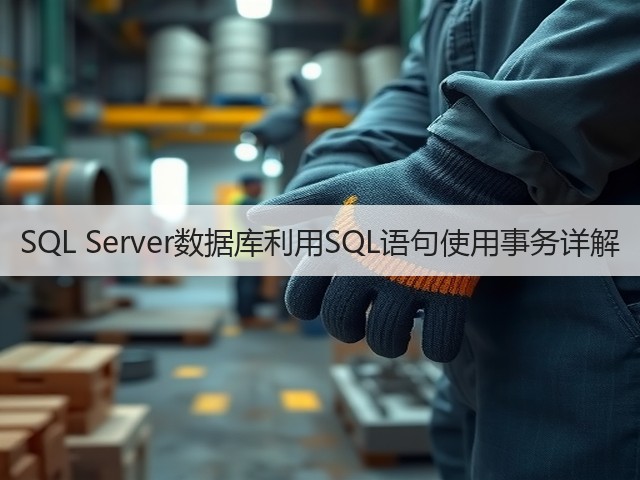 SQL Server数据库利用SQL语句使用事务详解(图1) SQL Server数据库利用SQL语句使用事务详解(图1)