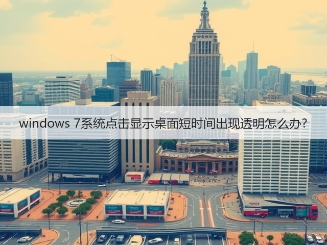 windows 7系统点击显示桌面短时间出现透明怎么办?(图2) windows 7系统点击显示桌面短时间出现透明怎么办?(图2)