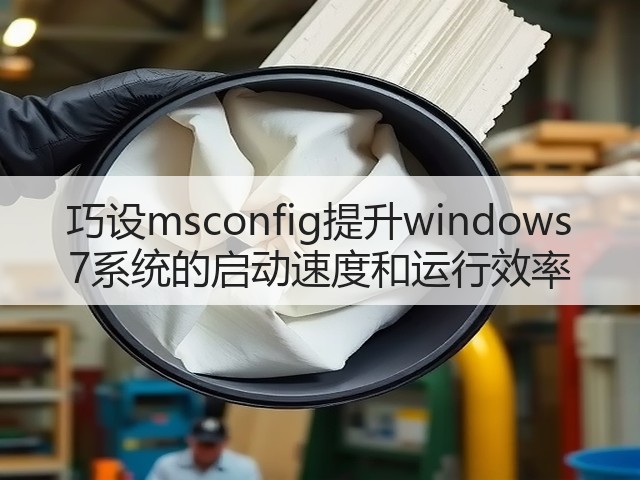 巧设msconfig提升windows 7系统的启动速度和运行效率(图2) 巧设msconfig提升windows 7系统的启动速度和运行效率(图2)