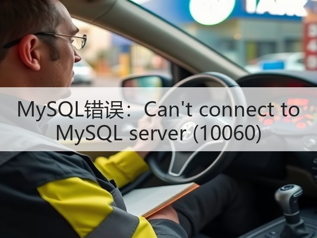 MySQL错误:Cant connect to MySQL server (10060)(图1) MySQL错误:Cant connect to MySQL server (10060)(图1)