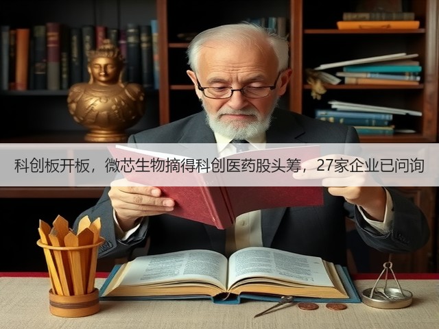 科创板开板,微芯生物摘得科创医药股头筹,27家企业已问询(图1) 科创板开板,微芯生物摘得科创医药股头筹,27家企业已问询(图1)