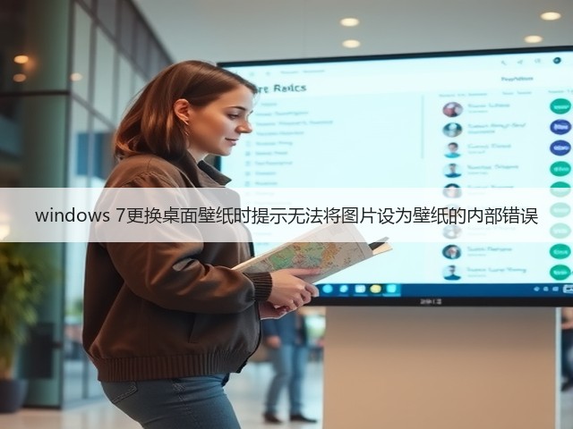 windows 7更换桌面壁纸时提示无法将图片设为壁纸的内部错误(图3) windows 7更换桌面壁纸时提示无法将图片设为壁纸的内部错误(图3)