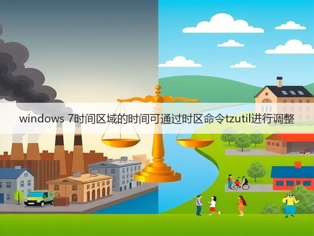 windows 7时间区域的时间可通过时区命令tzutil进行调整(图1) windows 7时间区域的时间可通过时区命令tzutil进行调整(图1)