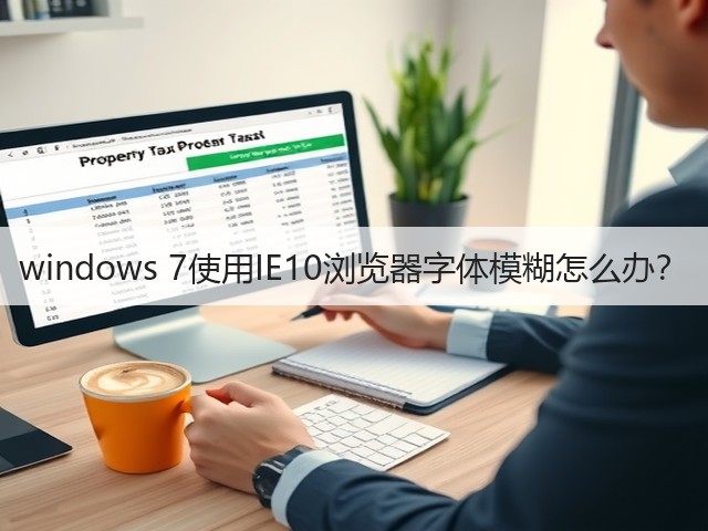 windows 7使用IE10浏览器字体模糊怎么办？(图1)