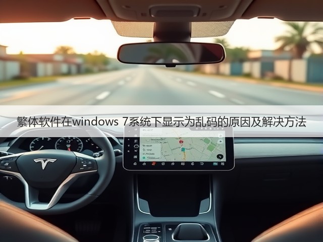 繁体软件在windows 7系统下显示为乱码的原因及解决方法(图1) 繁体软件在windows 7系统下显示为乱码的原因及解决方法(图1)