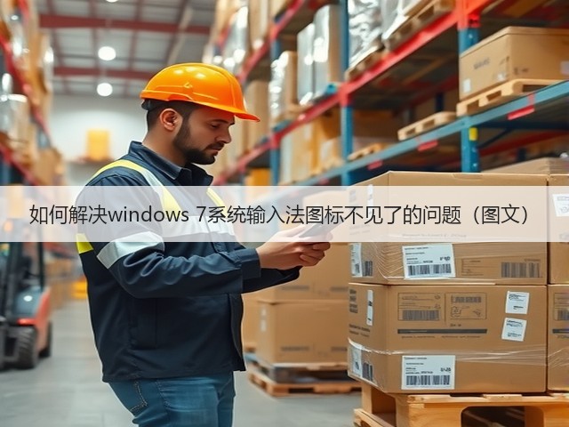 如何解决windows 7系统输入法图标不见了的问题(图文)(图2) 如何解决windows 7系统输入法图标不见了的问题(图文)(图2)
