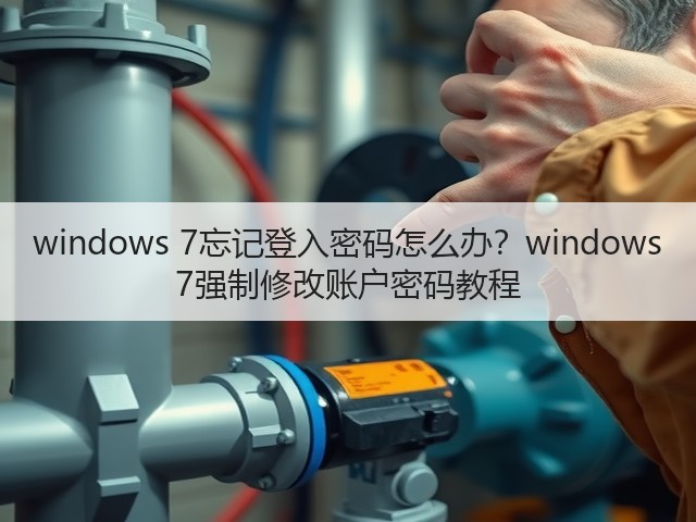 windows 7忘记登入密码怎么办?windows 7强制修改账户密码教程(图2) windows 7忘记登入密码怎么办?windows 7强制修改账户密码教程(图2)