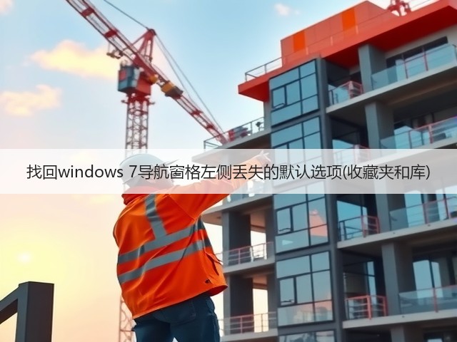 找回windows 7导航窗格左侧丢失的默认选项(收藏夹和库)(图3) 找回windows 7导航窗格左侧丢失的默认选项(收藏夹和库)(图3)