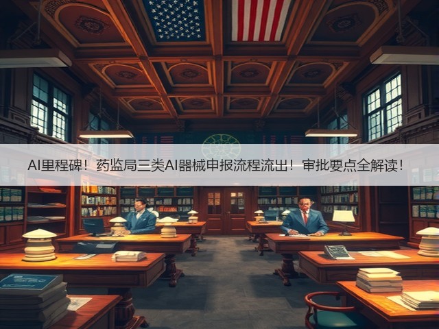AI里程碑!药监局三类AI器械申报流程流出!审批要点全解读!(图1) AI里程碑!药监局三类AI器械申报流程流出!审批要点全解读!(图1)