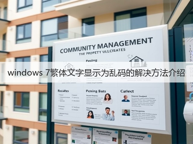 windows 7繁体文字显示为乱码的解决方法介绍(图3)