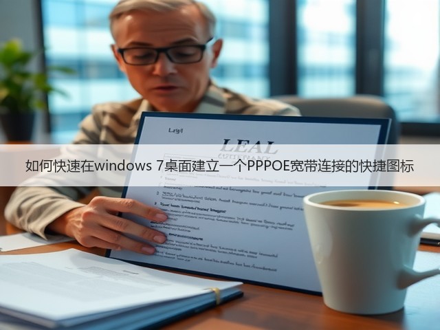 如何快速在windows 7桌面建立一个PPPOE宽带连接的快捷图标(图3) 如何快速在windows 7桌面建立一个PPPOE宽带连接的快捷图标(图3)