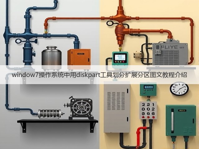 window7操作系统中用diskpart工具划分扩展分区图文教程介绍(图1) window7操作系统中用diskpart工具划分扩展分区图文教程介绍(图1)