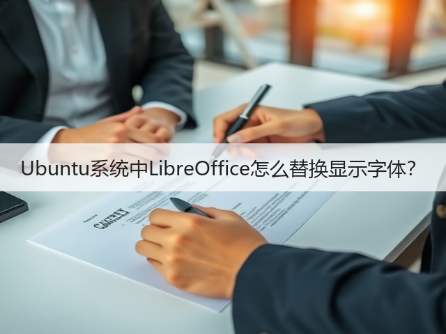 Ubuntu系统中LibreOffice怎么替换显示字体?(图1) Ubuntu系统中LibreOffice怎么替换显示字体?(图1)