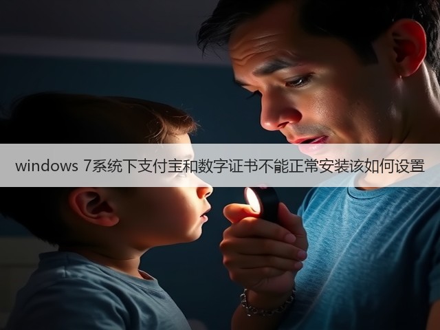 windows 7系统下支付宝和数字证书不能正常安装该如何设置(图1) windows 7系统下支付宝和数字证书不能正常安装该如何设置(图1)