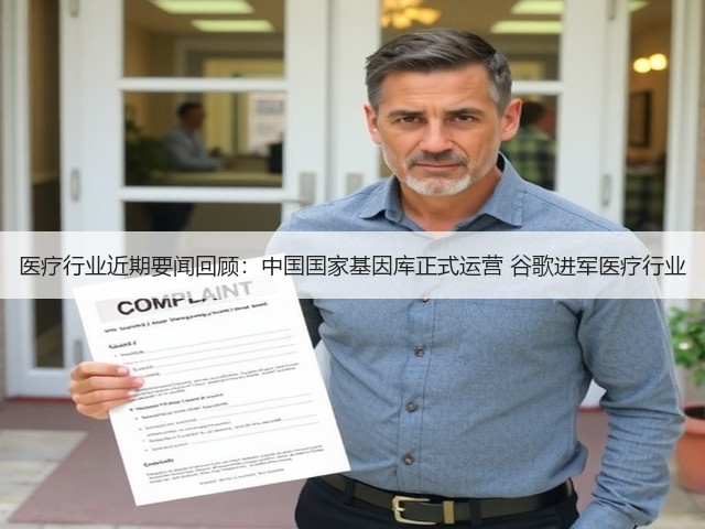 医疗行业近期要闻回顾：中国国家基因库正式运营 谷歌进军医疗行业(图1)