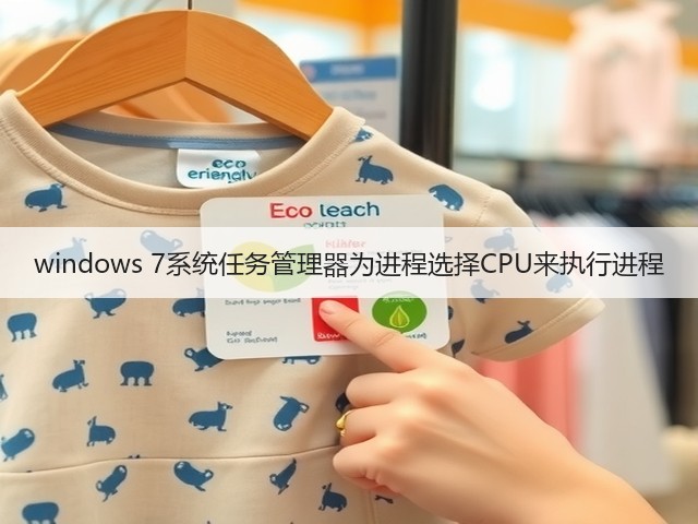 windows 7系统任务管理器为进程选择CPU来执行进程(图2)