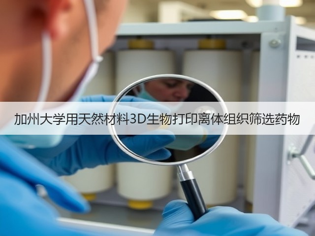 加州大学用天然材料3D生物打印离体组织筛选药物(图1) 加州大学用天然材料3D生物打印离体组织筛选药物(图1)