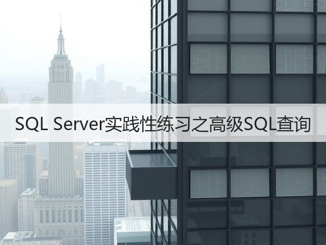 SQL Server实践性练习之高级SQL查询(图1) SQL Server实践性练习之高级SQL查询(图1)