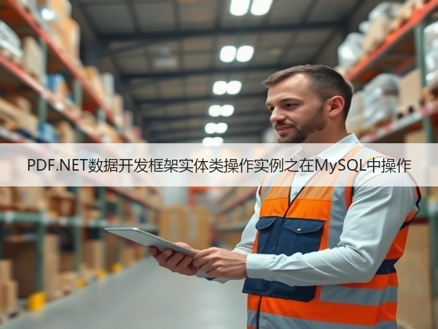 PDF.NET数据开发框架实体类操作实例之在MySQL中操作(图2)
