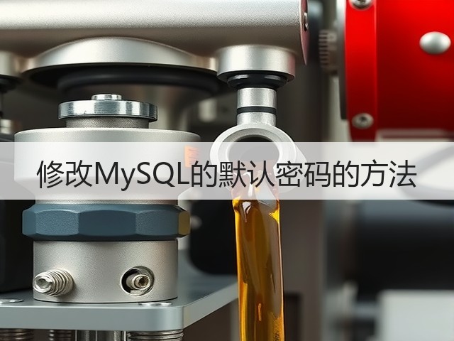 修改MySQL的默认密码的方法(图1) 修改MySQL的默认密码的方法(图1)