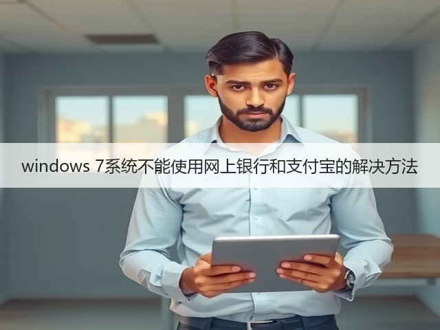 windows 7系统不能使用网上银行和支付宝的解决方法(图1) windows 7系统不能使用网上银行和支付宝的解决方法(图1)