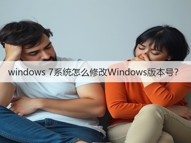 windows 7系统怎么修改Windows版本号?(图3) windows 7系统怎么修改Windows版本号?(图3)