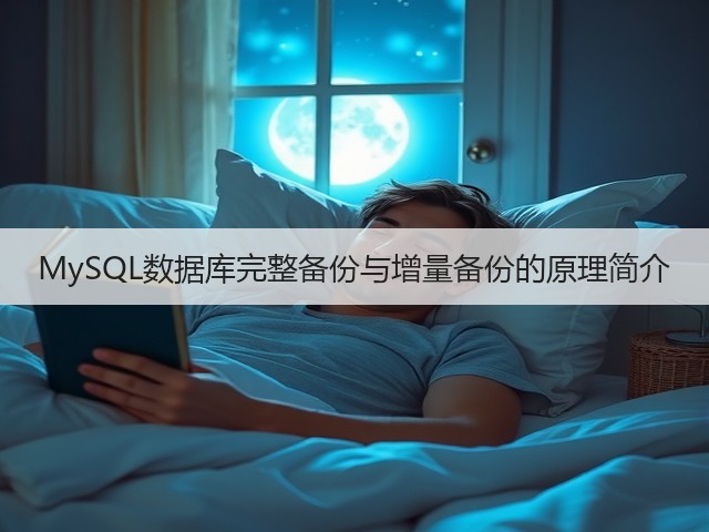 MySQL数据库完整备份与增量备份的原理简介(图3)