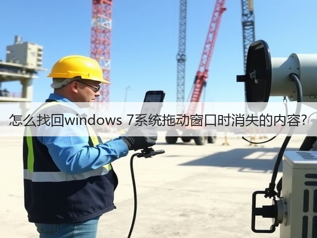 怎么找回windows 7系统拖动窗口时消失的内容?(图1) 怎么找回windows 7系统拖动窗口时消失的内容?(图1)