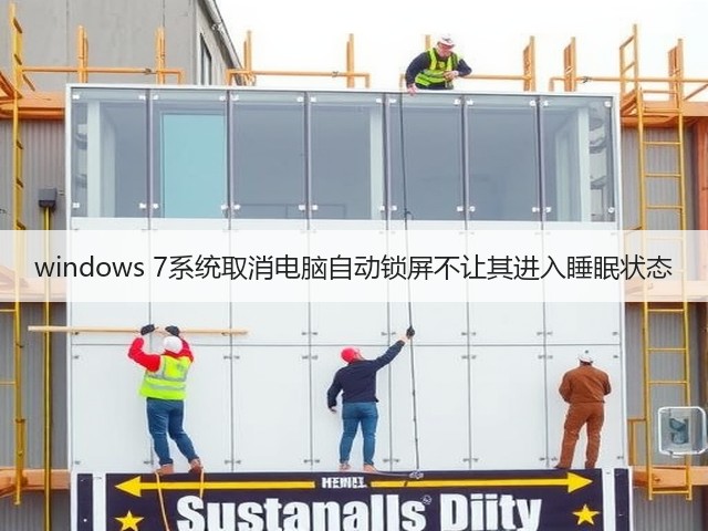 windows 7系统取消电脑自动锁屏不让其进入睡眠状态(图2)