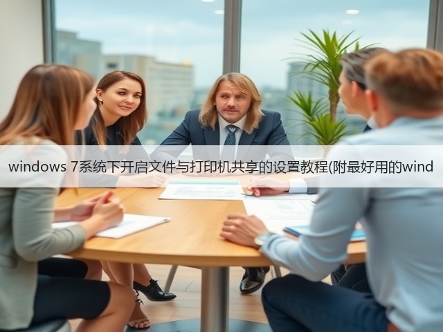 windows 7系统下开启文件与打印机共享的设置教程(附最好用的wind(图2)
