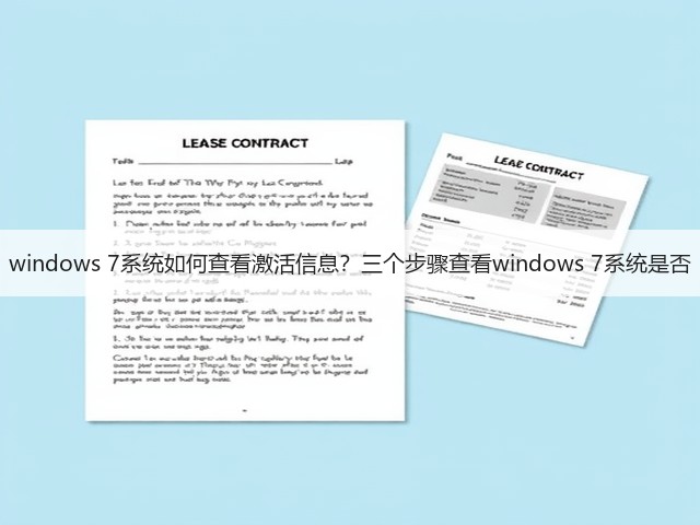 windows 7系统如何查看激活信息？三个步骤查看windows 7系统是否(图1)
