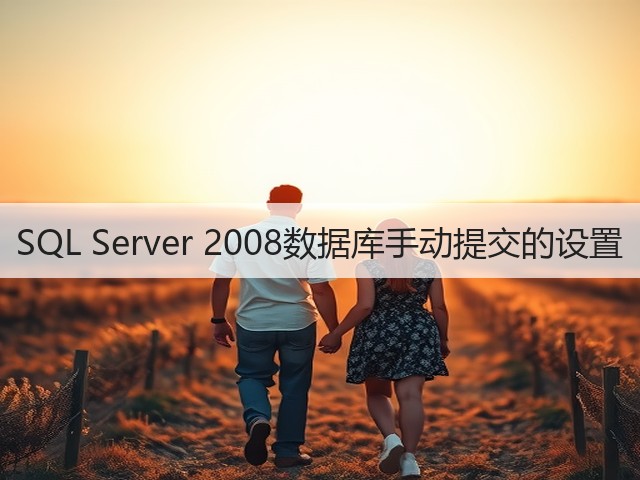SQL Server 2008数据库手动提交的设置(图1) SQL Server 2008数据库手动提交的设置(图1)