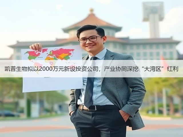 凯普生物拟以2000万元新设投资公司,产业协同深挖“大湾区”红利(图1) 凯普生物拟以2000万元新设投资公司,产业协同深挖“大湾区”红利(图1)