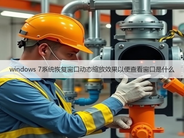 windows 7系统恢复窗口动态缩放效果以便查看窗口是什么(图3)